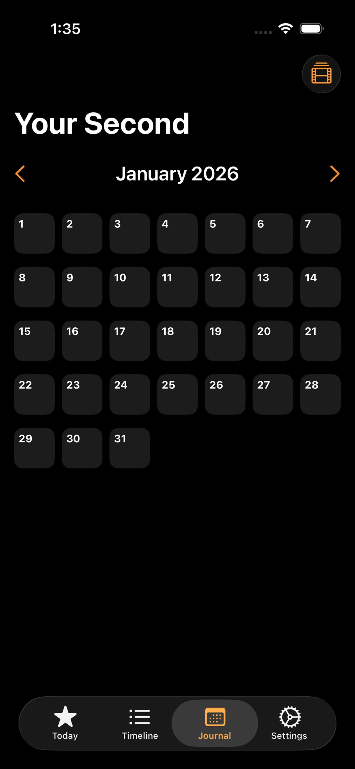 Life Second By Second App Screenshot
